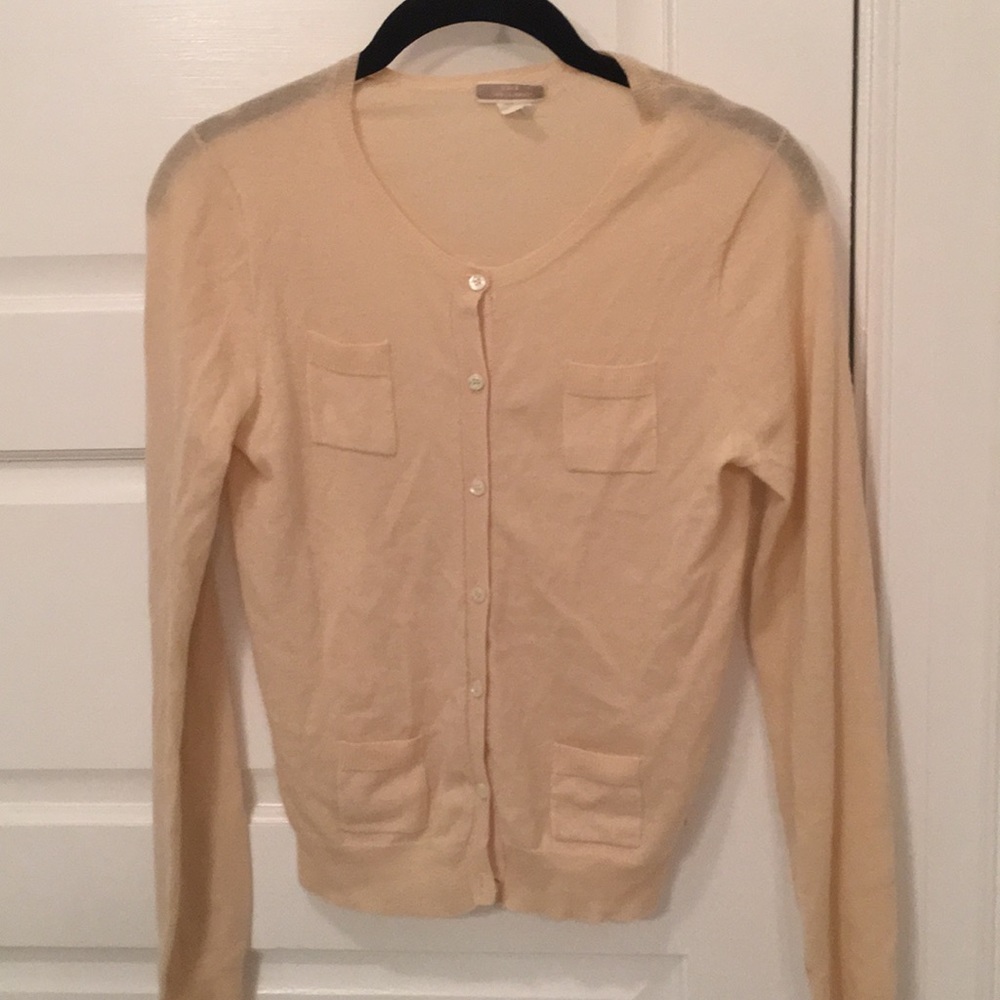 J Crew 100% Cashmere lightweight Cardigan